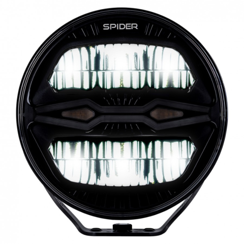 Proiector LED X-Spider NINJA, rotund, 12/24V, 100W, lumina drum, pozitie, avertizare IP69K [10]