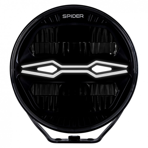 Proiector LED X-Spider NINJA, rotund, 12/24V, 100W, lumina drum, pozitie, avertizare IP69K [11]