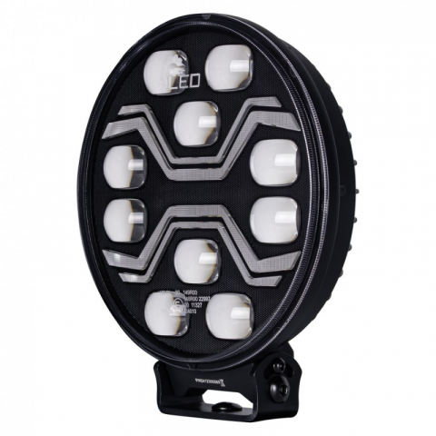 Proiector rotund LED X-SPIDER TOXIC, 80W, 22cm, faza, pozitie alba si stroboscop portocaliu [5]