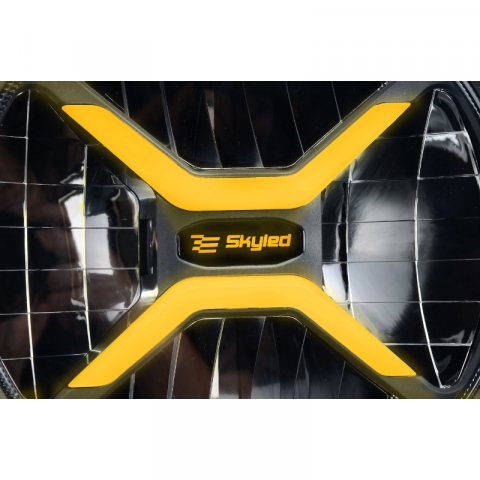 Proiector SKYLED Crux 9X FULL LED, pozitie alba, galbena dinamica + faza, 22cm, 11000Lm [4]