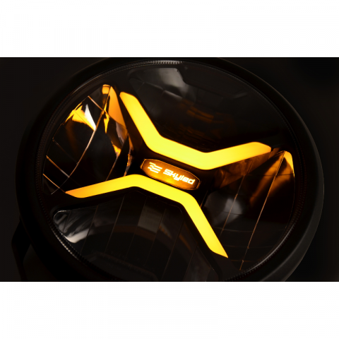 Proiector SKYLED Crux 9X FULL LED, pozitie alba, galbena dinamica + faza, 22cm, 11000Lm [2]