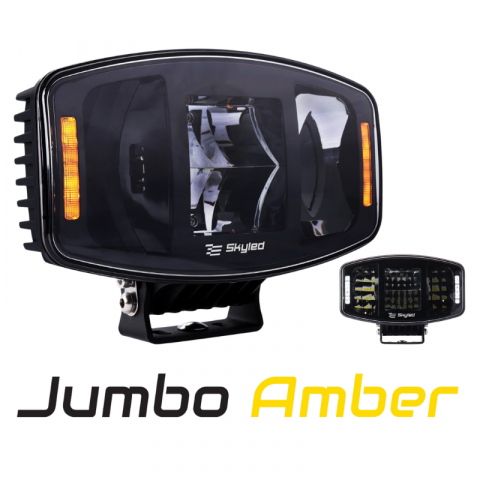 Proiector Skyled Jumbo cu pozitie galbena si alba, 8500lm, 12/24V, 24.7cm