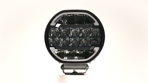 Proiector Suplimentar LED, SCALLOP 9X, 22cm, 180w, 10600lm, Pozitie Dinamica Alb/Portocaliu, 680m [9]