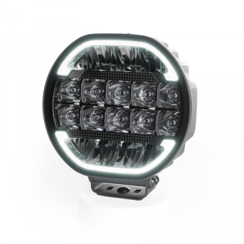 Proiector Suplimentar LED, SCALLOP 9X, 22cm, 180w, 10600lm, Pozitie Dinamica Alb/Portocaliu, 680m [3]