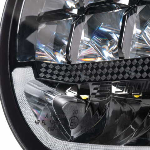 Proiector Suplimentar LED, SCALLOP 9X, 22cm, 180w, 10600lm, Pozitie Dinamica Alb/Portocaliu, 680m [16]