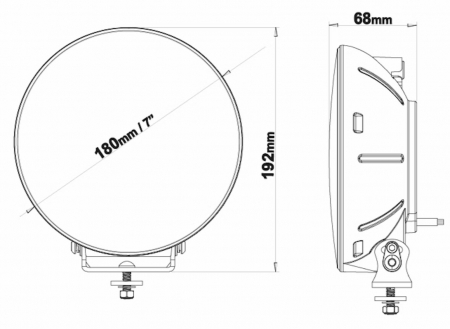 Proiector suplimentar Sarox7+, LED, 60W, pozitie alb galbenaportocalie - Ledson 33491218 [18]