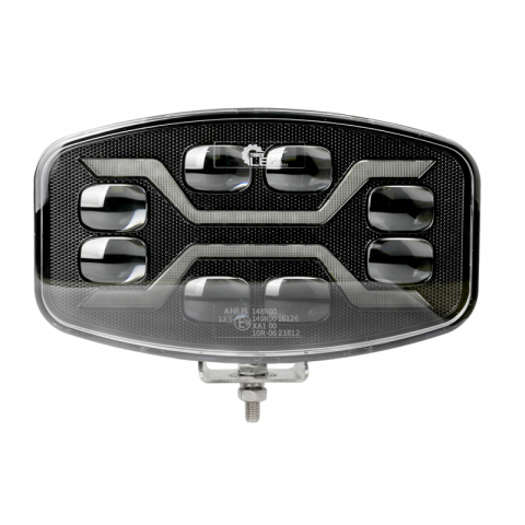 Proiector Tir, Camion, Off Road, LED X Spider cu pozitie, faza si stroboscop portocaliu, 12/24V, 24.5cm, omologat
