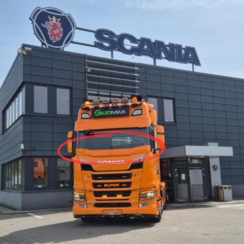 Protectie parbriz, plasa insecte, 22 cm, TruckKing Scania S/R Next Gen 2016+, [3]