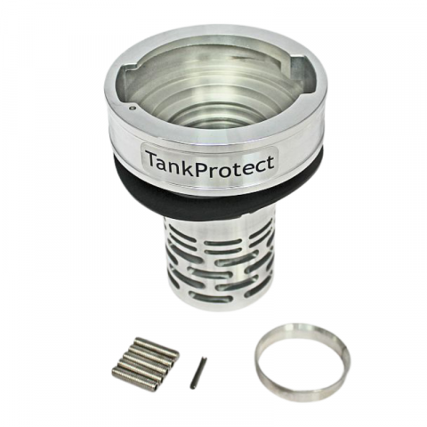 Protectie rezervor combustibil camion cu supapa anti-stropire, 80mm, Tank Protect, Antifurt