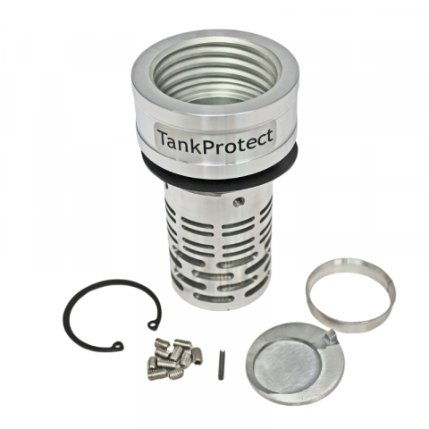 Protectie rezervor combustibil camion cu supapa anti-stropire, 60mm, Scania, Iveco, Tank Protect, Antifurt [1]