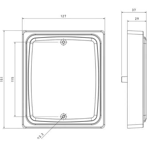 Rama Montaj FR1 / FR2 pentru Lampi FT-323 FT-324 Camion Remorca [5]