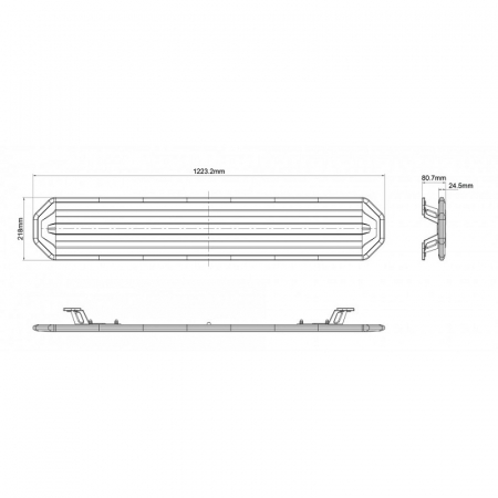 Rampa de avertizare cu telecomanda, 120cm - Truck LED BLK0042 (3) [2]