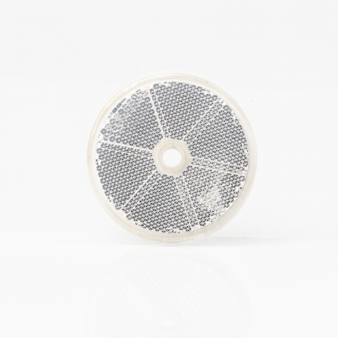 Catadioptru, Reflector rotund alb, galben, roșu cu orificiu de montare Ø60 mm