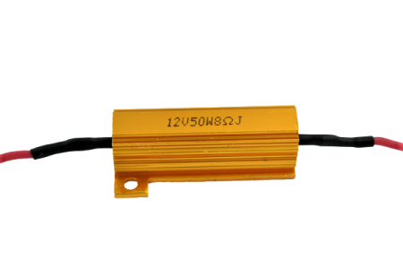 Rezistor 50w, 8Ohm, 12V, anulator eroare bec ars pentru LED-uri [4]