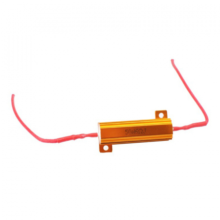 Electrice auto, camioane si remorci - Rezistor, anulator eroare bec ars pentru LED-uri, 50W/6ohm  RE003
