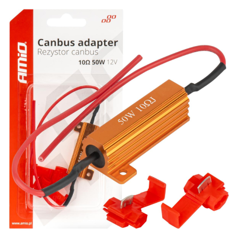 Rezistoare CANBUS LED - Rezistor CANBUS pentru becuri LED, Decodor, 10 Ohm 50W, 12V, eliminare erori si palpaire
