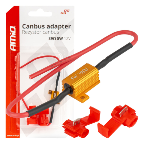Rezistoare CANBUS LED - Rezistor CANBUS pentru becuri LED, Decodor, 39 Ohm 5W, 12V, eliminare erori si palpaire