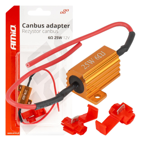 Rezistoare CANBUS LED - Rezistor CANBUS pentru becuri LED, Decodor, 6 Ohm 25W, 12V, eliminare erori si palpaire