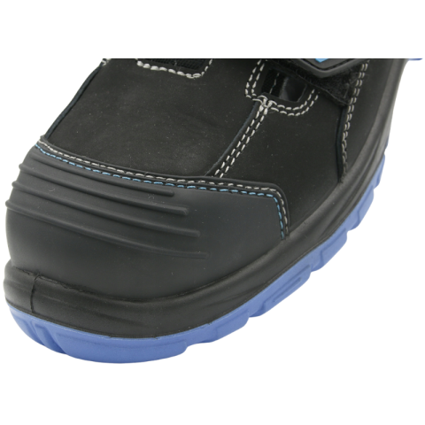 Sandale de Protectie PROXIMA S1P SR, bombeu si lamela antiperforatie din otel, talpa antiderapanta PU/PU, Negru-Albastru, Marimi 36-47 [3]