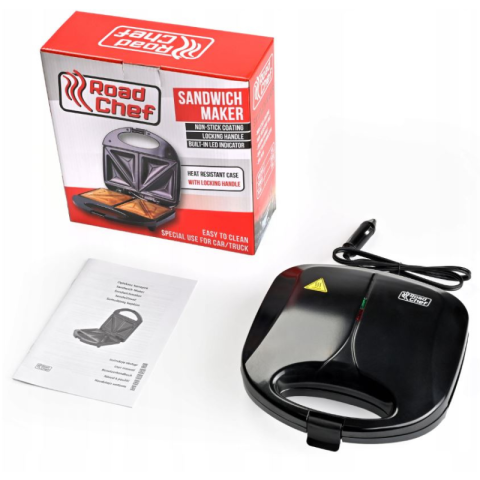 Sandwich maker auto, 24V, 350W, Placi antiaderente, pentru camion si rulota [9]