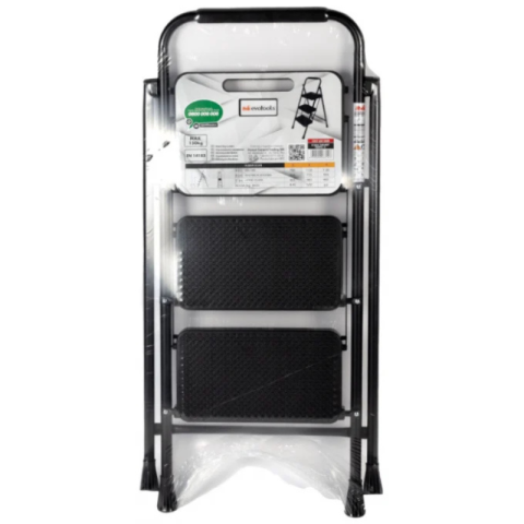 Feronerie si accesorii - Scara taburet cu 2 trepte, inaltime 45.5 cm, pliabila, structura metalica robusta