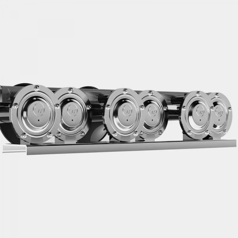 Semnal pneumatic, claxon inox pneumatic Basuri BABY SHARK 4.0, cu 22 melodii, 12/24V [3]