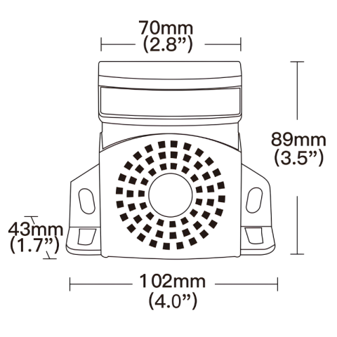 Semnalizator, lampa marsarier cu avertizare sonora si lumina LED portocalie [2]
