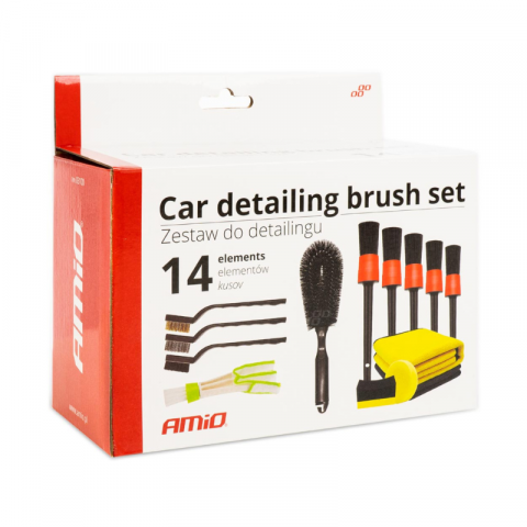 Set 14 Piese Detailing Auto, Pensule, Burete, Lavete Microfibra [7]