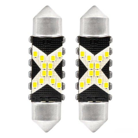 Set 2 Becuri LED CANBUS, C5W Festoon 36mm, 12SMD 2016, 5500K 12/24V [1]