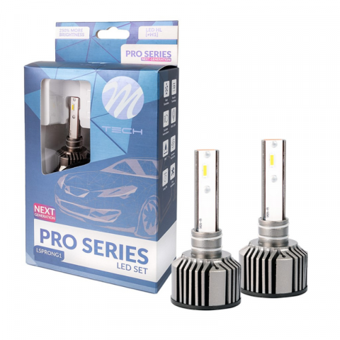 Set 2 Becuri LED H1 PRO Series, 5200lm, 5700K, 40W, 12V, CANBUS, Racire Activa