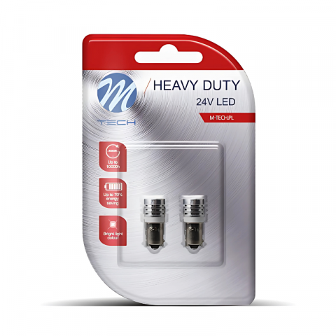 Becuri LED - Set 2 Becuri LED, T4W, BA9s, 24V, Alb, Heavy Duty