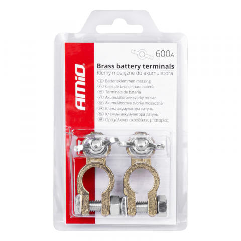 Set 2 Borne Baterie Auto din Alama, 600A [5]