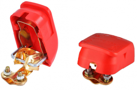 Set 2 Borne pentru baterie auto Profesionale cu deconectare - conectare rapida, 6 / 12V [6]