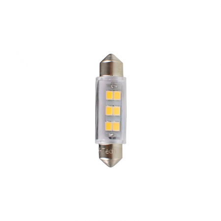 Set 2 bucati bec LED, C5W, 41mm, SV8.5, 12V, Alb  LB091W [1]