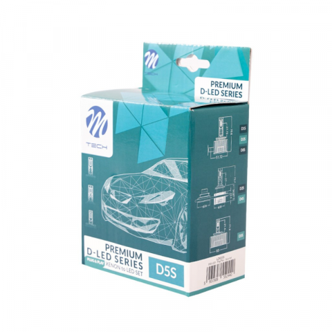 Set 2 bucati Bec LED D5S, 8400lm, 6000K, Plug & Play cu CANBUS [2]