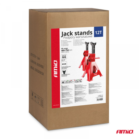 Set 2 Capre Auto Suporturi pentru Masina, 12 Tone, 75cm [7]