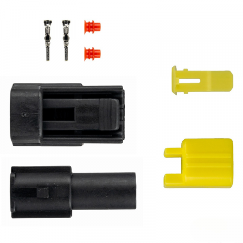 Set 2 conectori, tata + mama etansi, de la 1 la 16 pini 2.2mm, auto/industrial [3]