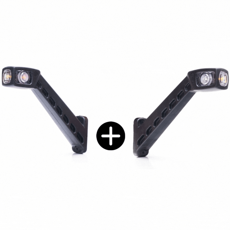 Lampi Gabarit LED - Set 2 Lampi gabarit LED cu brat lung si pozitie, 25.4cm