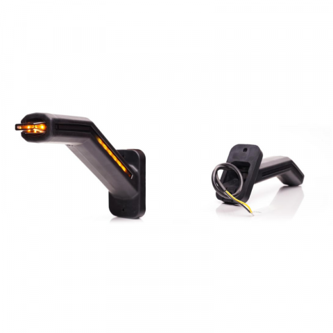 Set 2 lampi gabarit LED DARK cu brat si semnalizare dinamica, 12-24V, IP 6K9K, 18.5cm [1]