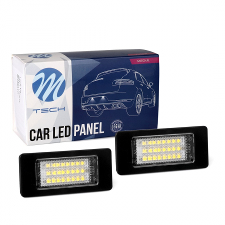 Lampi LED auto dedicate - Set 2 Lampi Numar Led, Canbus, SKODA Fabia, Rapid Oktavia, Superb, Yeti  CLP120