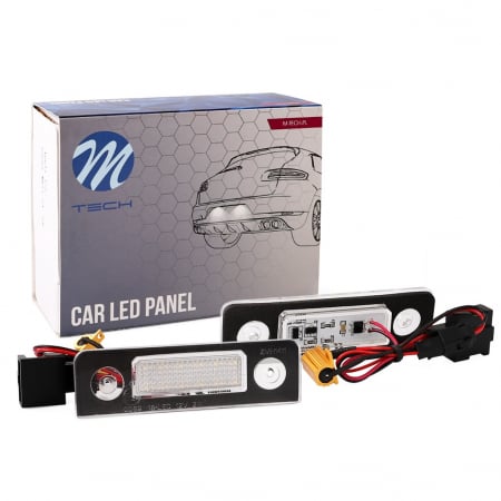 Lampi LED auto dedicate - Set 2 Lampi Numar Led, Canbus, Skoda Octavia, Roomster  CLP022