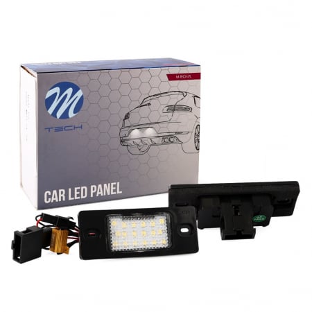 Lampi LED auto dedicate - Set 2 Lampi Numar Led, Canbus, VW Touareg, Tiguan, Golf 5, Passat, Porsche Cayenne, Audi TT  CLP009