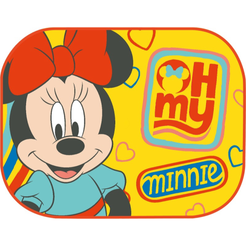 Set 2 Parasolare Auto Geam Spate, 44 x 35cm, Model MINNIE & MICKEY - Protectie Solara Copii