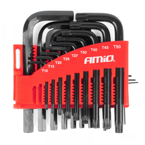 Set 22 Chei Imbus Hexagonale si Torx CRV Negre [1]