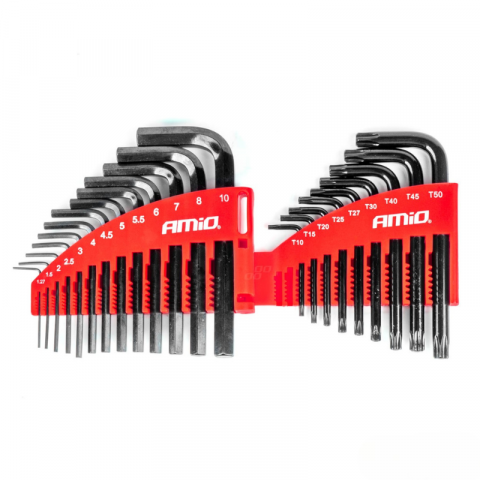 Set 22 Chei Imbus Hexagonale si Torx CRV Negre [3]