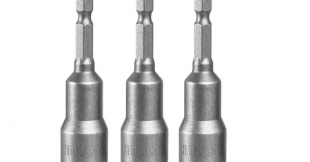 Set 3 buc. cheie tubulara magnetica 1/4'', cap hexagonal 7mm x 65mm [1]