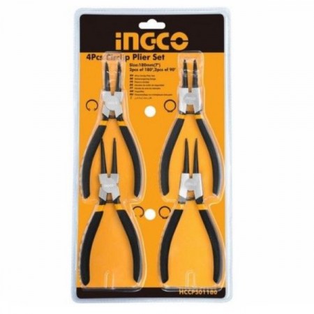 Set 4 clesti profesionali pentru sigurante, inele - INGCO  HCCPS01180