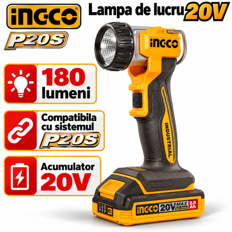Set 5 scule electrice 20V brushless cu 2 acumulatori 4Ah si troliu, P20S [5]