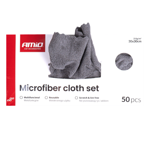Set 50 lavete microfibra, 30 x 30 cm, 210 GSM, pentru detailing si curatenie [4]