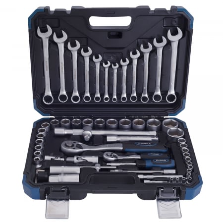 Scule si unelte - Set 61chei tubulare si chei combinate HYUNDAI HY-59656